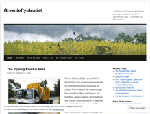 Tablet Screenshot of greenleftyidealist.wordpress.com