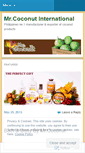 Mobile Screenshot of mrcoconutinternational.wordpress.com
