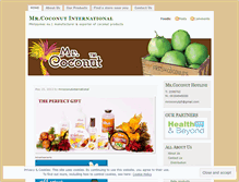 Tablet Screenshot of mrcoconutinternational.wordpress.com
