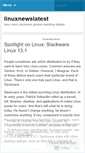 Mobile Screenshot of linuxnewslatest.wordpress.com