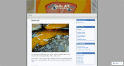 Desktop Screenshot of dailyart.wordpress.com