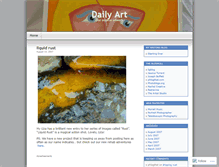 Tablet Screenshot of dailyart.wordpress.com