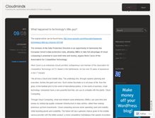 Tablet Screenshot of cloudminds.wordpress.com