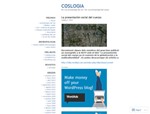 Tablet Screenshot of coslogia.wordpress.com