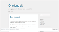 Desktop Screenshot of onelongsit.wordpress.com