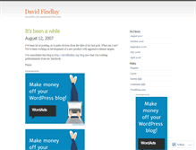 Tablet Screenshot of davidfindlay.wordpress.com