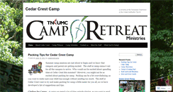 Desktop Screenshot of cedarcrestcamp.wordpress.com