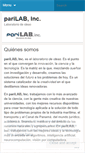 Mobile Screenshot of parilab.wordpress.com