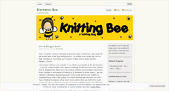 Desktop Screenshot of knittingbee.wordpress.com