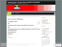 Tablet Screenshot of guarenteedclubpenguincheats.wordpress.com