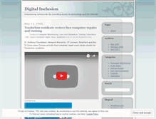 Tablet Screenshot of digitalinclusion.wordpress.com