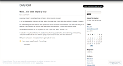 Desktop Screenshot of dirtygirl.wordpress.com