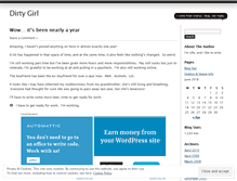 Tablet Screenshot of dirtygirl.wordpress.com