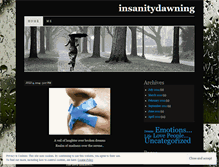 Tablet Screenshot of insanitydawning.wordpress.com