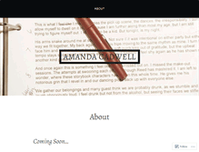 Tablet Screenshot of amandacadwell.wordpress.com