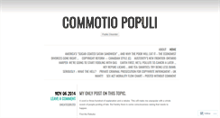 Desktop Screenshot of commotiopopuli.wordpress.com