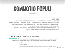 Tablet Screenshot of commotiopopuli.wordpress.com