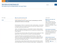 Tablet Screenshot of momsayskidssay.wordpress.com