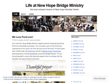 Tablet Screenshot of newhopebridge.wordpress.com