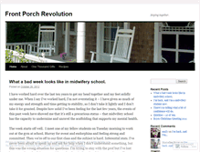 Tablet Screenshot of frontporchrevolution.wordpress.com
