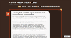 Desktop Screenshot of customphotochristmascards.wordpress.com