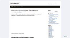 Desktop Screenshot of aboutforte.wordpress.com