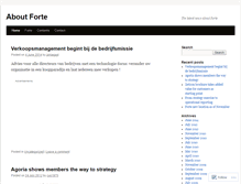 Tablet Screenshot of aboutforte.wordpress.com