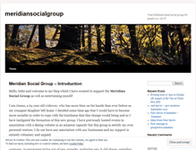 Tablet Screenshot of meridiansocialgroup.wordpress.com