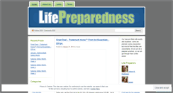 Desktop Screenshot of lifepreparedness.wordpress.com