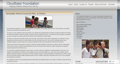 Desktop Screenshot of cloudbasefoundation.wordpress.com