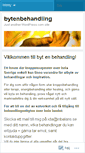 Mobile Screenshot of bytenbehandling.wordpress.com