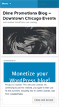 Mobile Screenshot of dimepromotions.wordpress.com