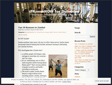 Tablet Screenshot of fitnessnowfordummies.wordpress.com