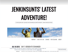 Tablet Screenshot of jenkinsuntsadventures.wordpress.com