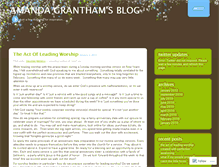 Tablet Screenshot of amandagrantham.wordpress.com