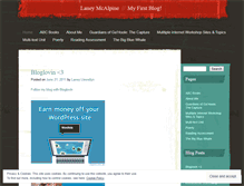 Tablet Screenshot of laneymcalpine.wordpress.com