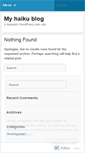 Mobile Screenshot of haikudoyou.wordpress.com
