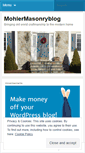 Mobile Screenshot of mohlermasonryblog.wordpress.com