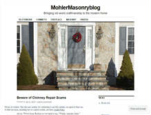 Tablet Screenshot of mohlermasonryblog.wordpress.com