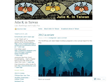 Tablet Screenshot of juliekintaiwan.wordpress.com