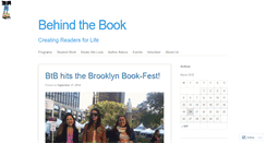 Desktop Screenshot of behindthebook.wordpress.com