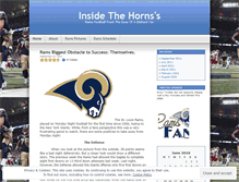 Tablet Screenshot of insidethehorns.wordpress.com