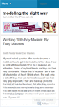 Mobile Screenshot of modelingtherightway.wordpress.com