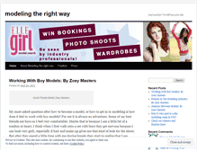 Tablet Screenshot of modelingtherightway.wordpress.com