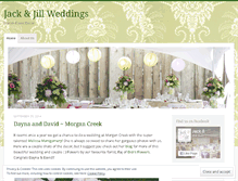 Tablet Screenshot of jackandjillweddings.wordpress.com