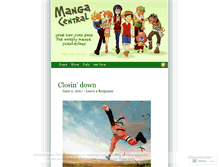 Tablet Screenshot of mangacentral.wordpress.com