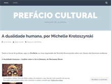 Tablet Screenshot of prefaciocultural.wordpress.com