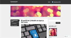 Desktop Screenshot of comunicarme.wordpress.com