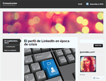 Tablet Screenshot of comunicarme.wordpress.com