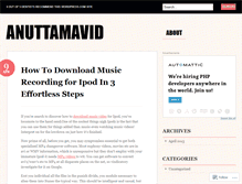 Tablet Screenshot of anuttamavid.wordpress.com